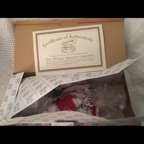 Heritage Collection Samantha Porcelain Doll-NEW - Picture 7 of 8